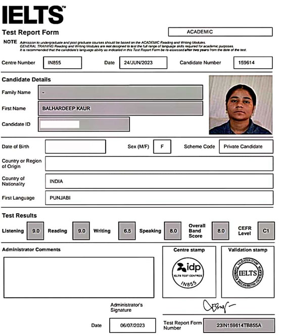 ielts results online